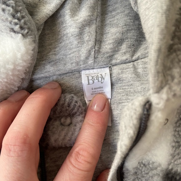 Nordstrom Baby - Fleece zip up onesie - Picture 2 of 3